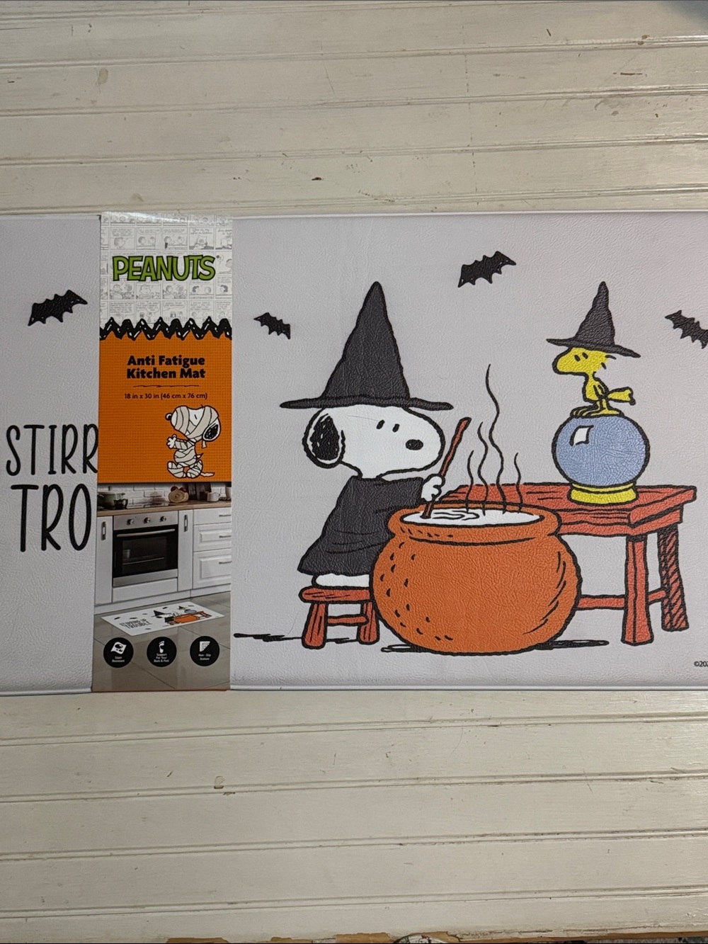 Peanuts Snoopy & Woodstock Halloween Anti fatigue Kitchen Mat